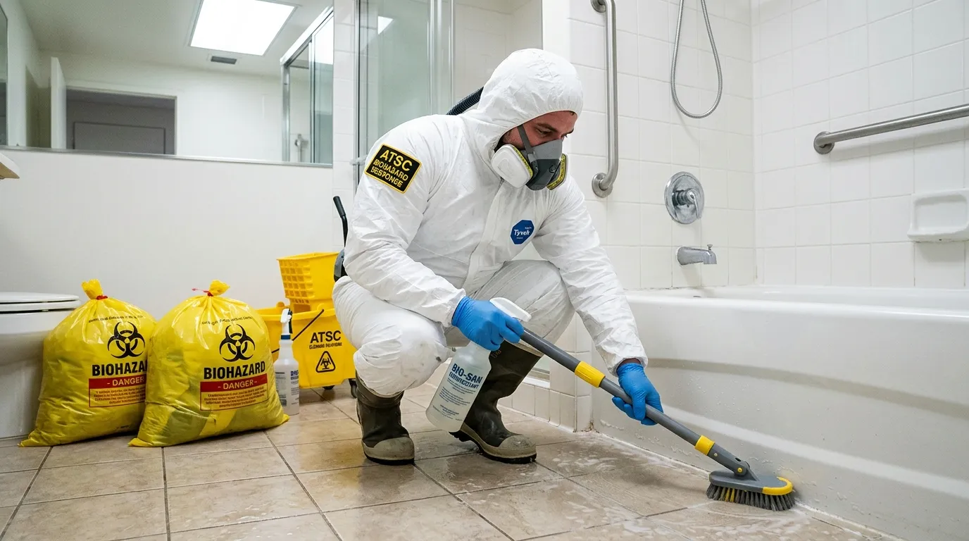 Decontamination equipment deployed for Blood Cleanup in Saugus